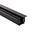 Carril trifásico aluminio TREND empotrable para focos LED 2M negro
